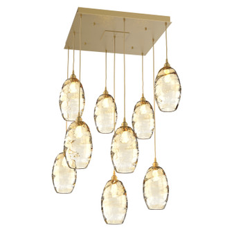 Ellisse Pendant in Gilded Brass (404|CHB0035-09-GB-OA-C01-E2)