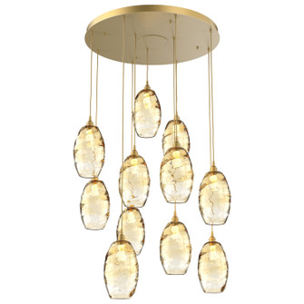 Ellisse Pendant in Gilded Brass (404|CHB0035-11-GB-OA-C01-E2)