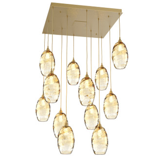 Ellisse 12 Light Pendant in Gilded Brass (404|CHB0035-12-GB-OA-C01-E2)