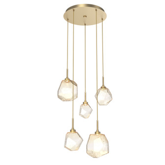 Gem LED Pendant in Gilded Brass (404|CHB0039-05-GB-A-C01-L1)