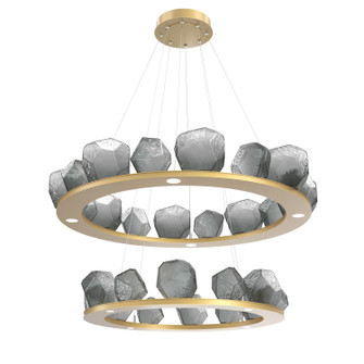Gem LED Chandelier in Gilded Brass (404|CHB0039-2B-GB-S-CA1-L3)