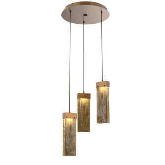 Parallel LED Pendant in Flat Bronze (404|CHB0042-03-FB-BG-C01-L3)