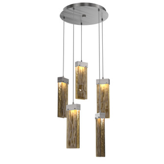 Parallel LED Pendant in Satin Nickel (404|CHB0042-05-SN-BG-C01-L1)