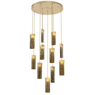 Parallel LED Pendant in Gilded Brass (404|CHB0042-11-GB-BG-C01-L3)