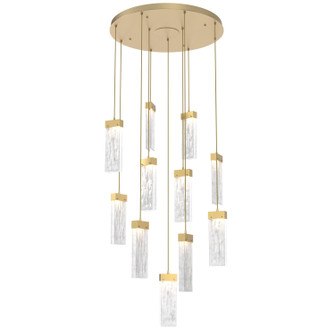 Parallel LED Pendant in Gilded Brass (404|CHB0042-11-GB-CG-C01-L3)