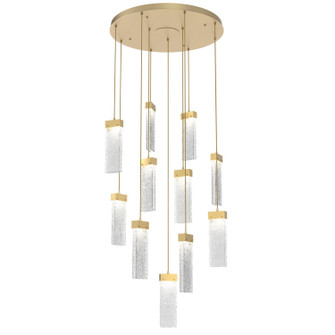 Parallel LED Pendant in Gilded Brass (404|CHB0042-11-GB-CR-C01-L1)
