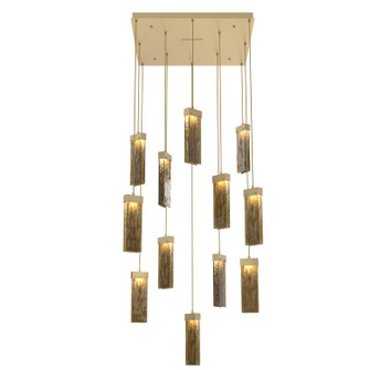 Parallel LED Pendant in Gilded Brass (404|CHB0042-12-GB-BG-C01-L1)