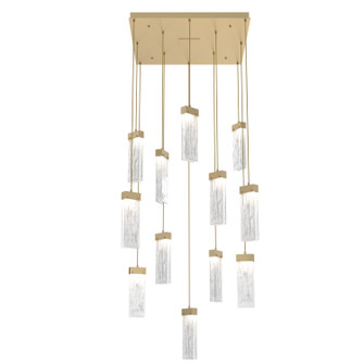 Parallel LED Pendant in Gilded Brass (404|CHB0042-12-GB-CG-C01-L3)