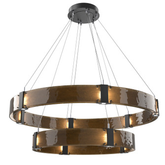 Parallel LED Chandelier in Matte Black (404|CHB0042-2B-MB-BG-CA1-L1)