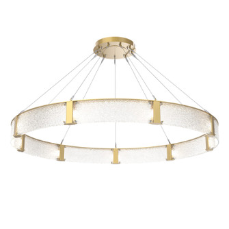 Parallel LED Chandelier in Gilded Brass (404|CHB0042-72-GB-CR-CA1-L3)
