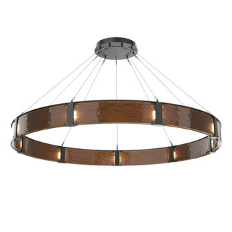 Parallel LED Chandelier in Matte Black (404|CHB0042-72-MB-BG-CA1-L3)