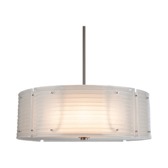 Textured Glass Four Light Chandelier in Satin Nickel (404|CHB0044-24-SN-IW-001-E2)