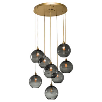 Terra Eight Light Pendant in Flat Bronze (404|CHB0047-08-FB-OS-C01-E2)