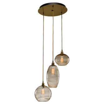 Misto Three Light Pendant in Matte Black (404|CHB0048-03-MB-OA-C01-E2)