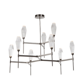 Aalto LED Chandelier in Gunmetal (404|CHB0049-54-GM-RA-001-L3)