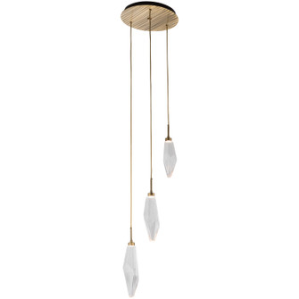 Rock Crystal LED Pendant in Beige Silver (404|CHB0050-03-BS-CB-C01-L3)