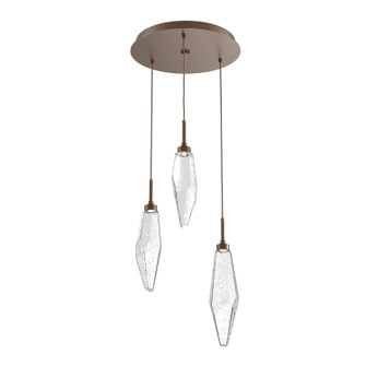 Rock Crystal LED Pendant in Flat Bronze (404|CHB0050-03-FB-CC-C01-L1)