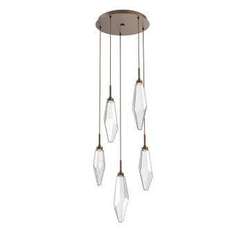 Rock Crystal LED Pendant in Flat Bronze (404|CHB0050-05-FB-CC-C01-L1)