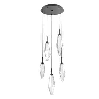 Rock Crystal LED Pendant in Matte Black (404|CHB0050-05-MB-CC-C01-L3)