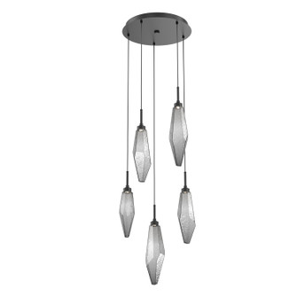 Rock Crystal LED Pendant in Matte Black (404|CHB0050-05-MB-CS-C01-L1)