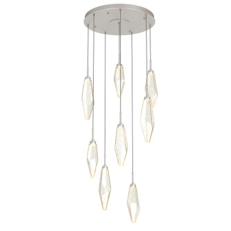 Rock Crystal LED Pendant in Beige Silver (404|CHB0050-08-BS-CA-C01-L3)