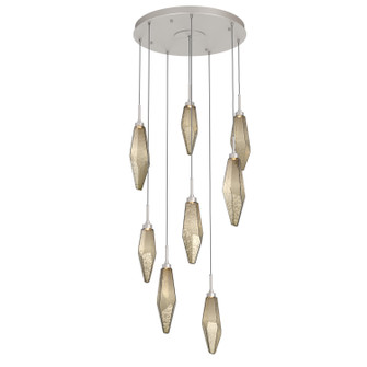 Rock Crystal LED Pendant in Beige Silver (404|CHB0050-08-BS-CB-C01-L3)