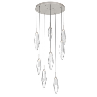 Rock Crystal LED Pendant in Beige Silver (404|CHB0050-08-BS-CC-C01-L3)