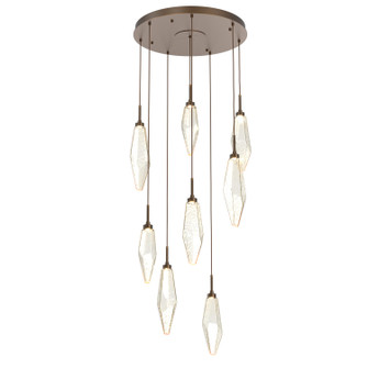 Rock Crystal LED Pendant in Flat Bronze (404|CHB0050-08-FB-CA-C01-L3)