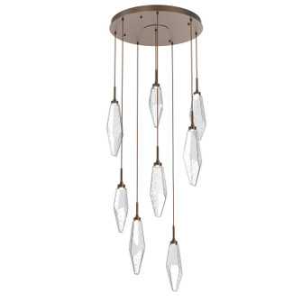 Rock Crystal LED Pendant in Flat Bronze (404|CHB0050-08-FB-CC-C01-L3)