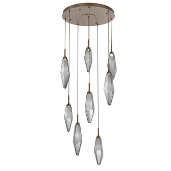 Rock Crystal LED Pendant in Flat Bronze (404|CHB0050-08-FB-CS-C01-L3)