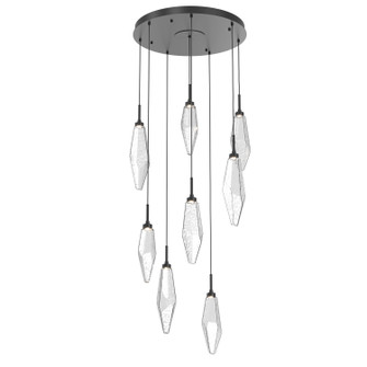 Rock Crystal LED Pendant in Matte Black (404|CHB0050-08-MB-CC-C01-L1)