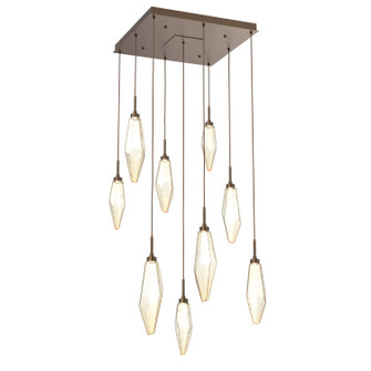 Rock Crystal LED Pendant in Flat Bronze (404|CHB0050-09-FB-CA-C01-L3)
