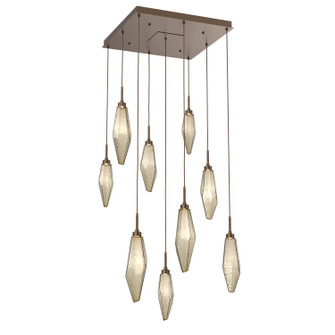 Rock Crystal LED Pendant in Flat Bronze (404|CHB0050-09-FB-CB-C01-L1)