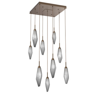 Rock Crystal LED Pendant in Flat Bronze (404|CHB0050-09-FB-CS-C01-L3)