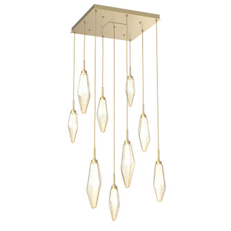 Rock Crystal LED Pendant in Gilded Brass (404|CHB0050-09-GB-CA-C01-L1)