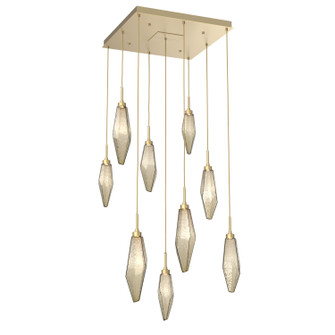 Rock Crystal LED Pendant in Gilded Brass (404|CHB0050-09-GB-CB-C01-L3)