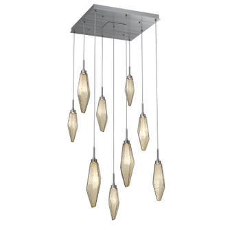 Rock Crystal LED Pendant in Gunmetal (404|CHB0050-09-GM-CB-C01-L1)