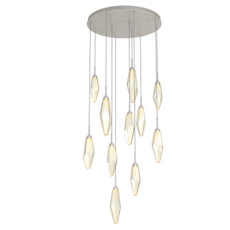Rock Crystal LED Pendant in Beige Silver (404|CHB0050-11-BS-CA-C01-L3)