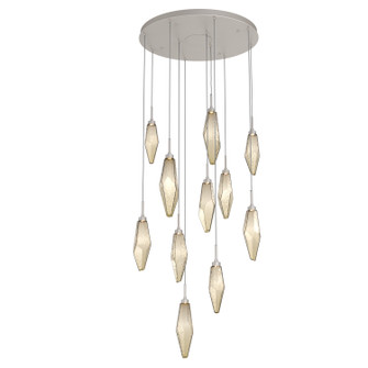 Rock Crystal LED Pendant in Beige Silver (404|CHB0050-11-BS-CB-C01-L1)