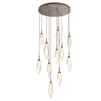 Rock Crystal LED Pendant in Flat Bronze (404|CHB0050-11-FB-CA-C01-L3)