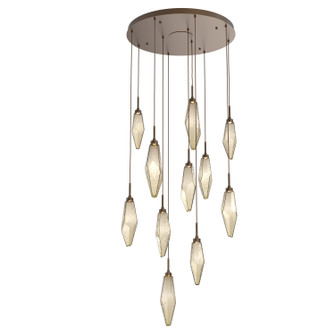Rock Crystal LED Pendant in Flat Bronze (404|CHB0050-11-FB-CB-C01-L3)