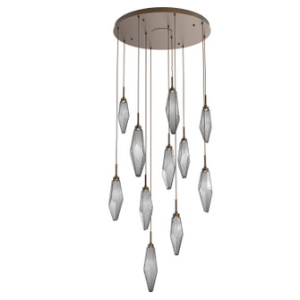 Rock Crystal LED Pendant in Flat Bronze (404|CHB0050-11-FB-CS-C01-L3)
