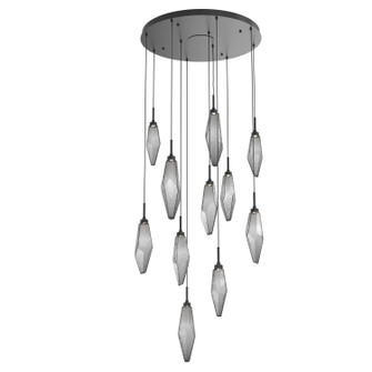 Rock Crystal LED Pendant in Matte Black (404|CHB0050-11-MB-CS-C01-L3)