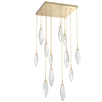 Rock Crystal LED Pendant in Gilded Brass (404|CHB0050-12-GB-CC-C01-L3)