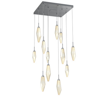 Rock Crystal LED Pendant in Gunmetal (404|CHB0050-12-GM-CA-C01-L1)