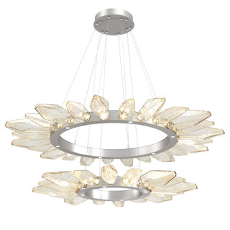 Rock Crystal LED Chandelier in Beige Silver (404|CHB0050-2T-BS-CA-CA1-L1)