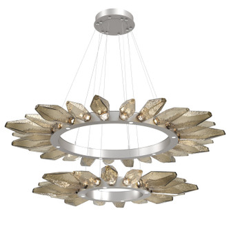 Rock Crystal LED Chandelier in Beige Silver (404|CHB0050-2T-BS-CB-CA1-L1)