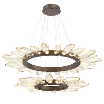 Rock Crystal LED Lantern in Flat Bronze (404|CHB0050-2T-FB-CA-CA1-L3)