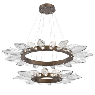 Rock Crystal LED Chandelier in Flat Bronze (404|CHB0050-2T-FB-CC-CA1-L1)