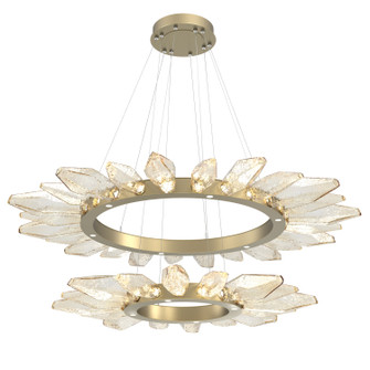 Rock Crystal LED Lantern in Gilded Brass (404|CHB0050-2T-GB-CA-CA1-L3)
